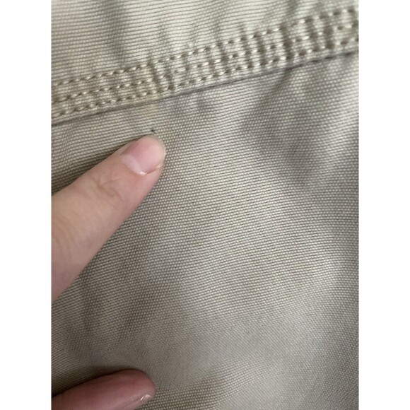 Eddie Bauer Seattle USA Tan Beige Light Brown Size L Jacket Zip Up Long Sleeve - Picture 6 of 14